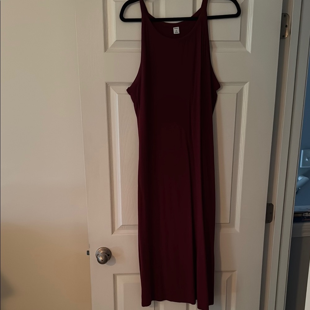 Old Navy Burgundy Sleeveless Dress